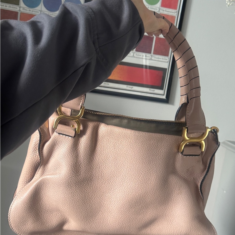 Chloe Pink Marcie Satchel, Gently Used - Picture 8 of 8